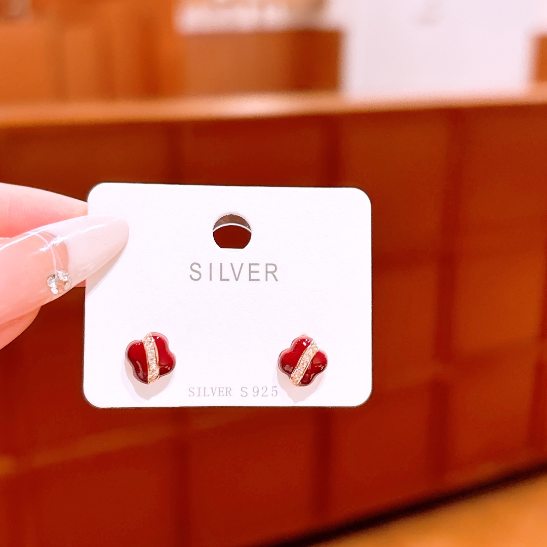 Allergiearmes Silber Ohrringe Wald Standesamt Silber