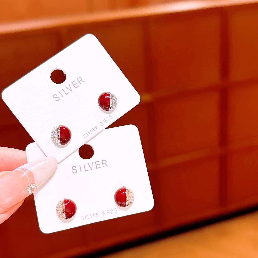 925 Silber Ohrringe Mädchenhaft Muttergeburtstag Gold