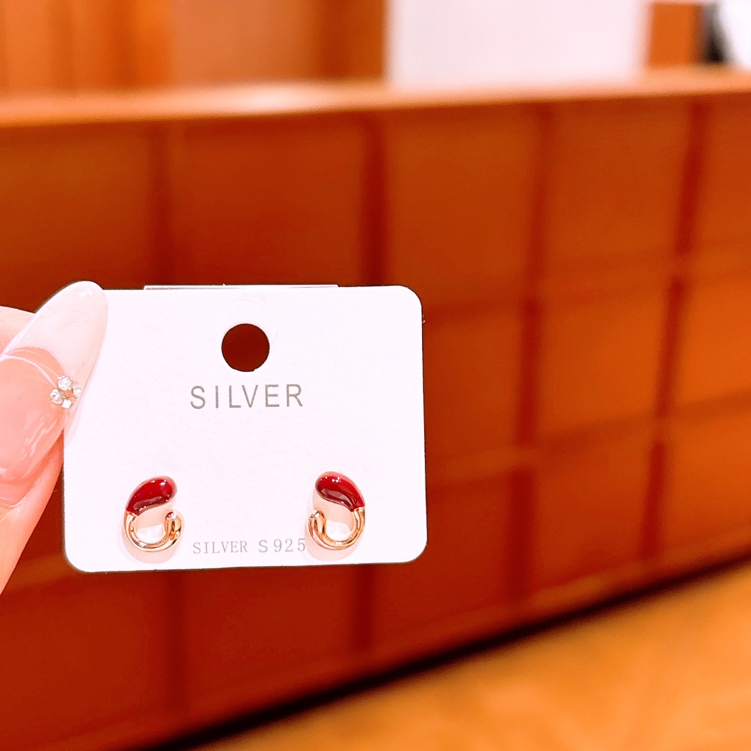 Low Allergy Silver Earrings Precision Mother's Birthday Gold