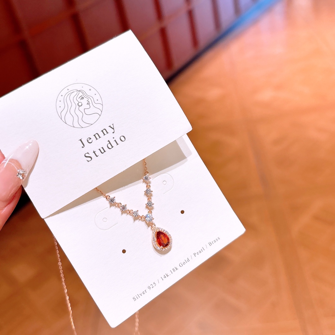 925 Silver Necklace Girly Teacher's Day Gold