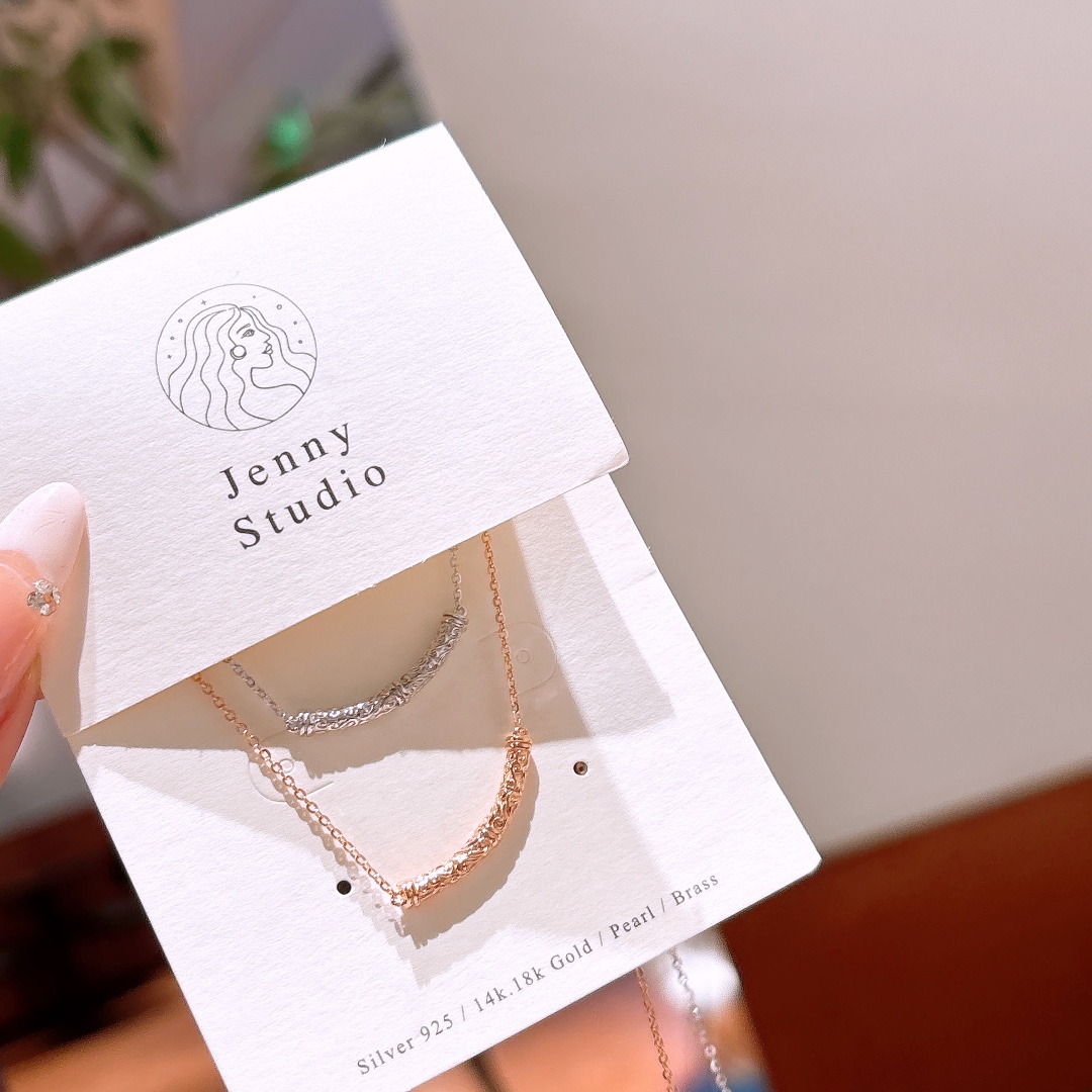 Low Allergy Silver Necklace Forest New Year Silver