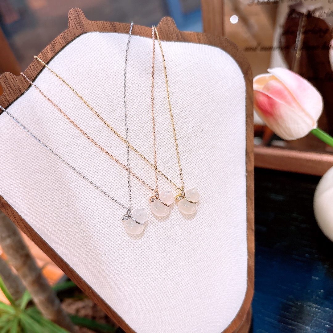 High Polish Silver Necklace Delicate Party Gold