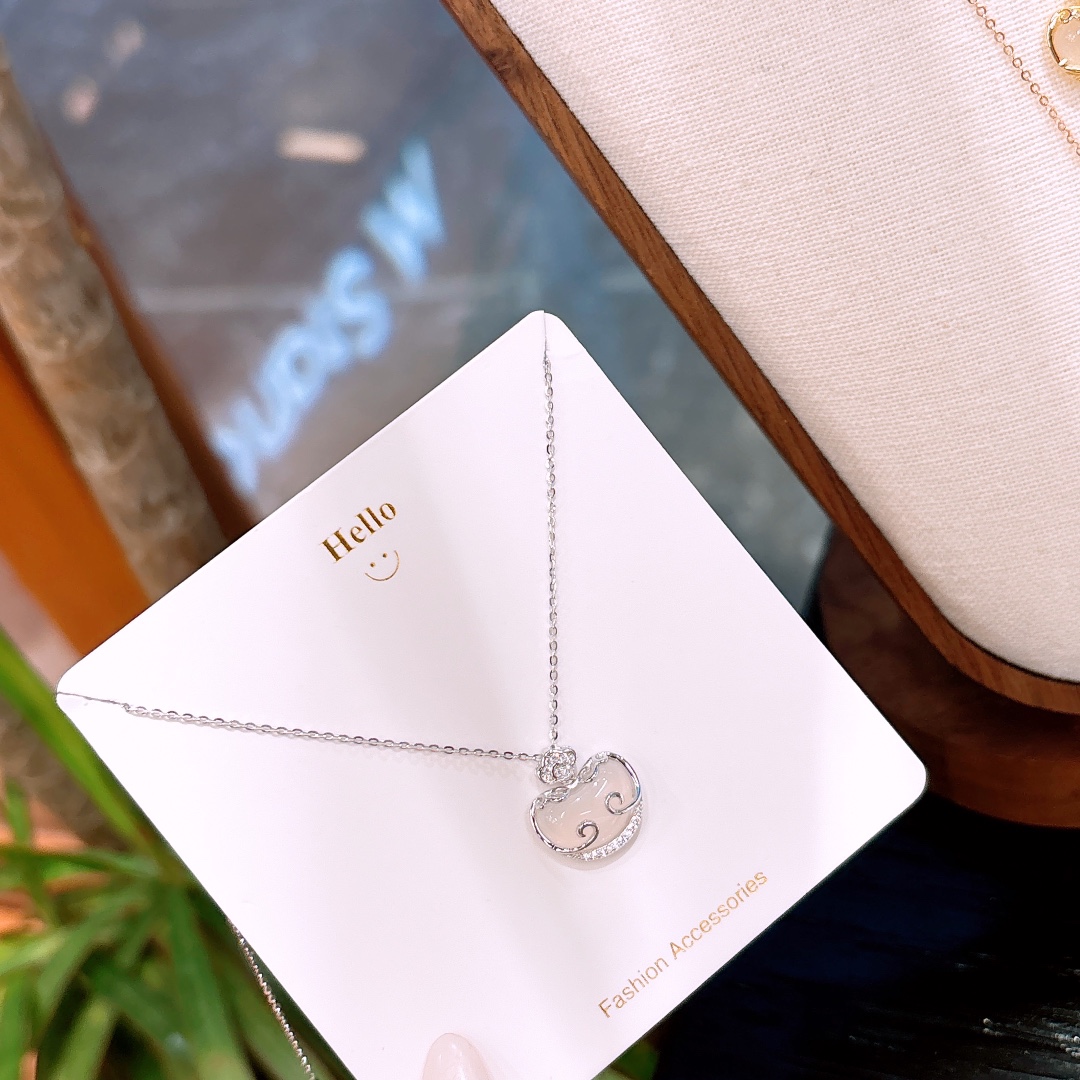 Fine Silver Necklace Dainty Office Gold