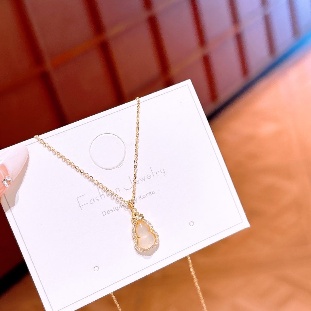 Nickel Free Silver Necklace Korean Style Anniversary Gold