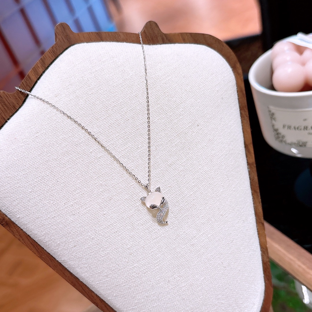 925 Silver Necklace Minimalist Wedding Favor Silver