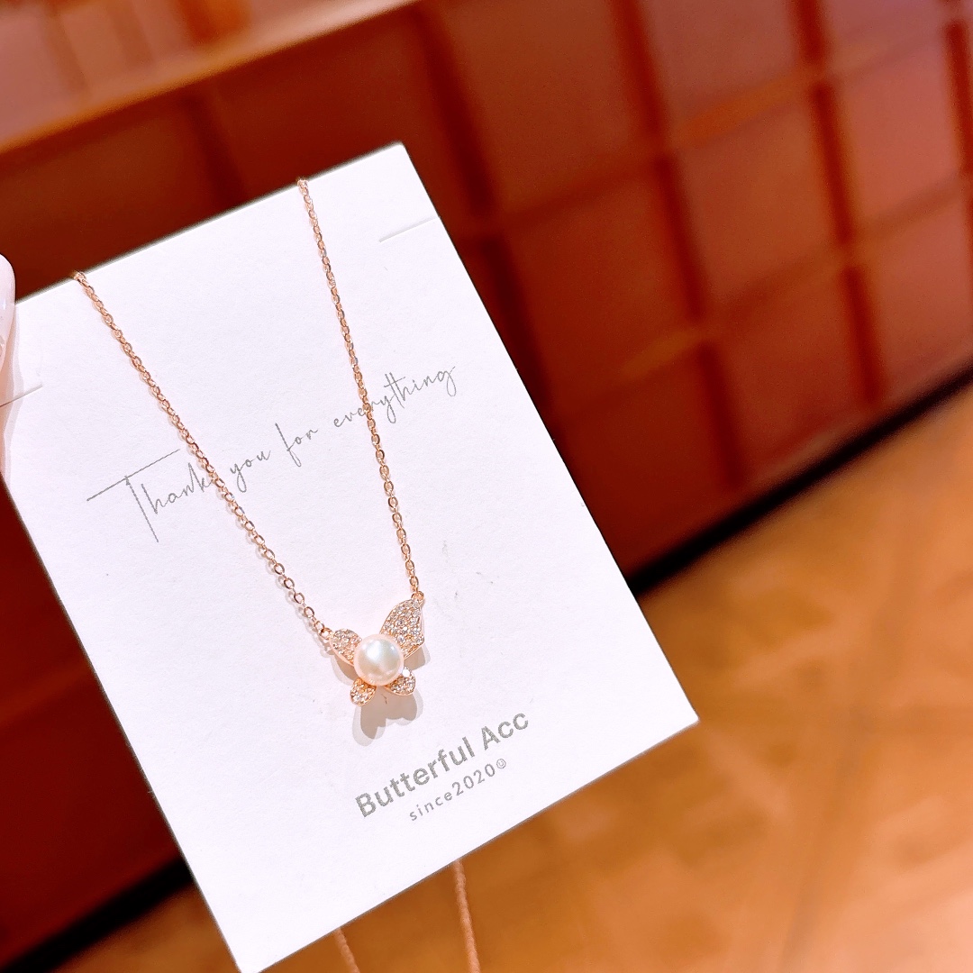 精巧S925スターリングシルバーネックレスゴールド 誕生日