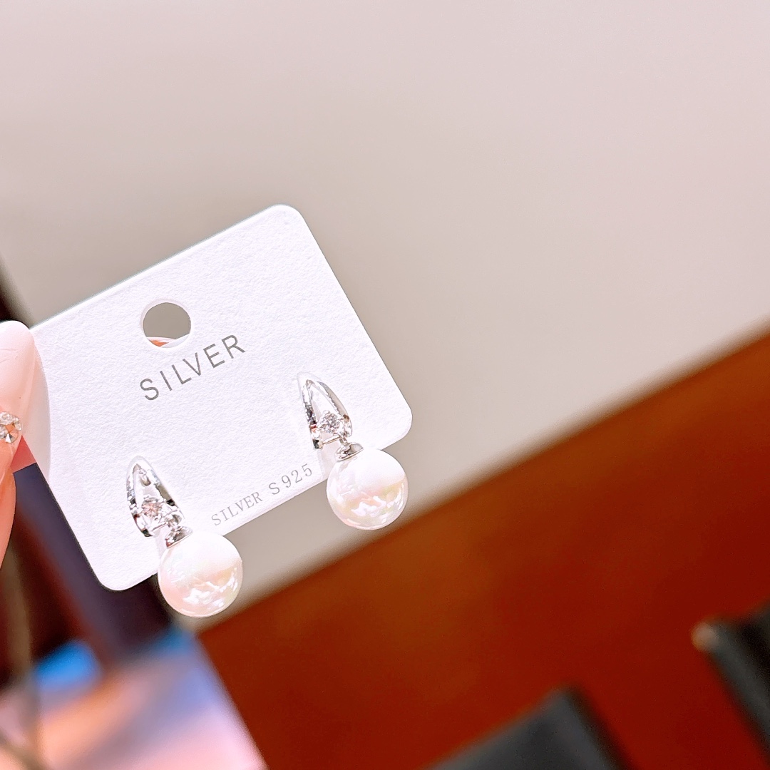 S925 Sterling Silver Earrings Cute Gift for Her Gold