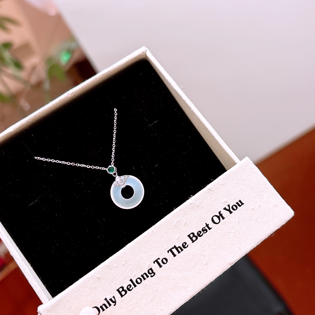 S925 Sterling Silver Necklace Korean Style Christmas Silver