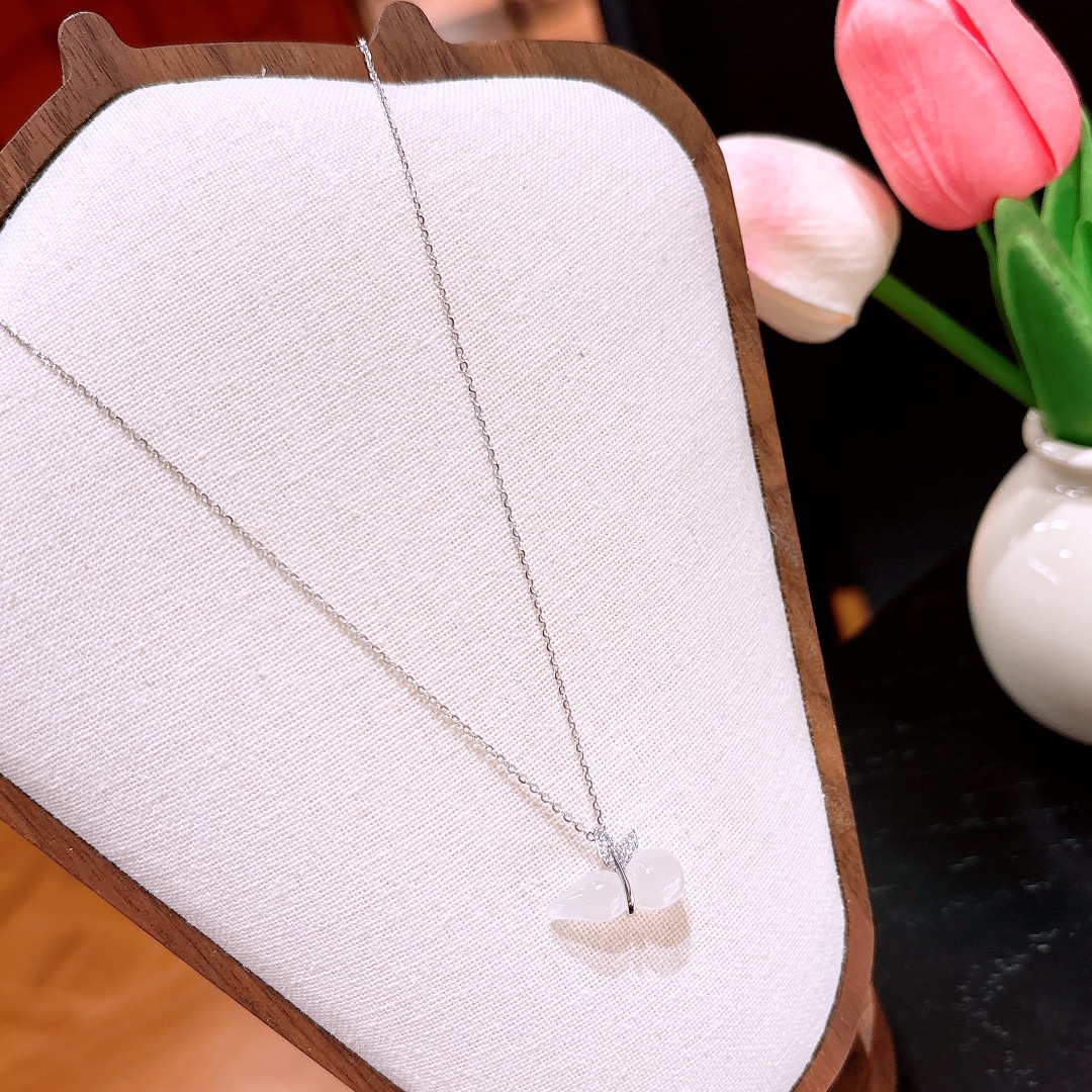 Fine Silver Necklace Girly Gift for Her Silver