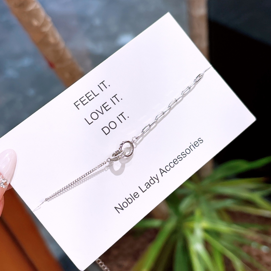 知性的ニッケル無添加銀ブレスレットシルバー 年次パーティー