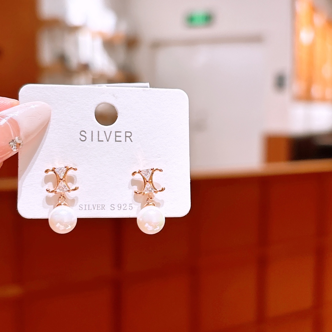 High Polish Silver Earrings Lively Banquet Silver