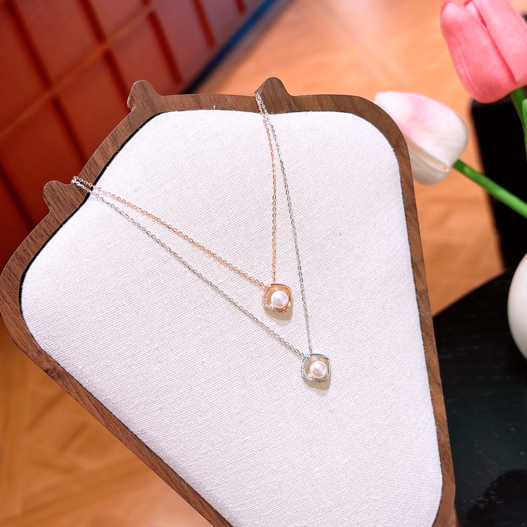 Solid Silver Earrings & Necklace Set Premium Housewarming Gold