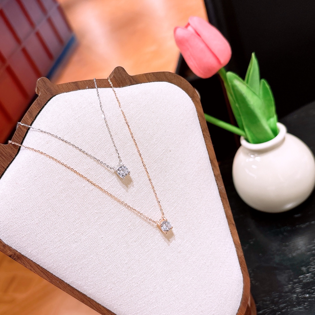 925 Silver Earrings & Necklace Set Lively Proposal Gold