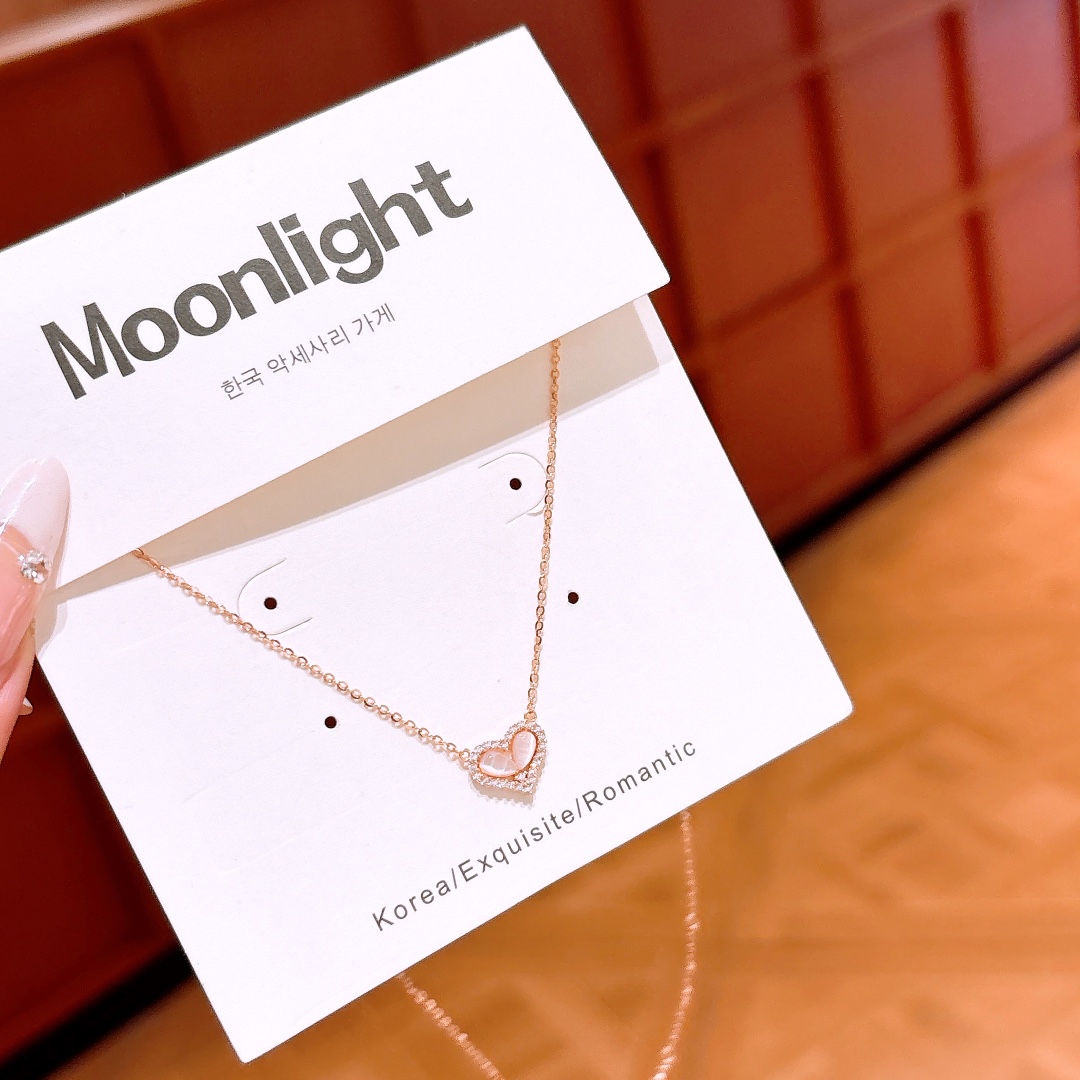 Hypoallergenic Silver Necklace Romantic Father's Day Gold