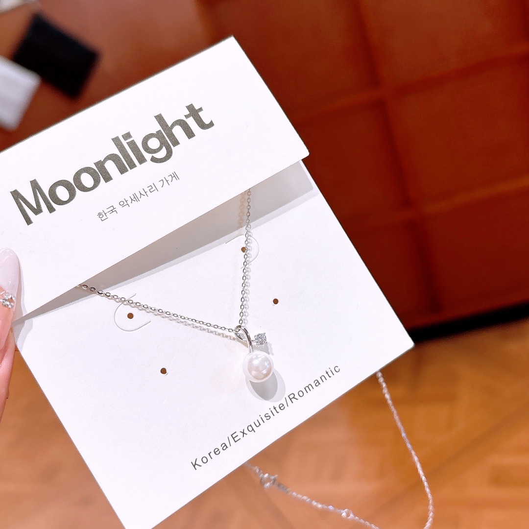 Fine Silver Necklace Romantic Office Gold