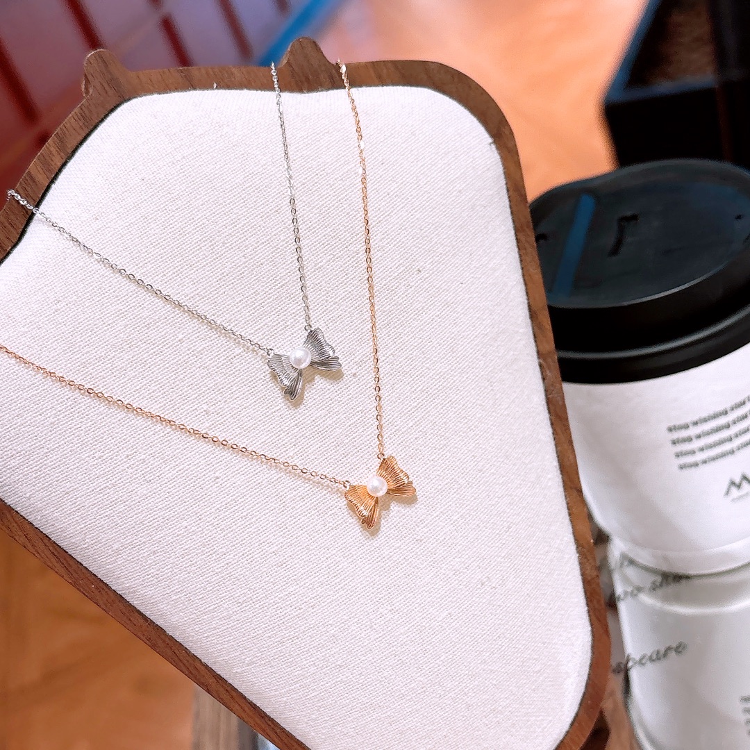 Fine Silver Earrings & Necklace Set Sweet & Cool Wedding Gold