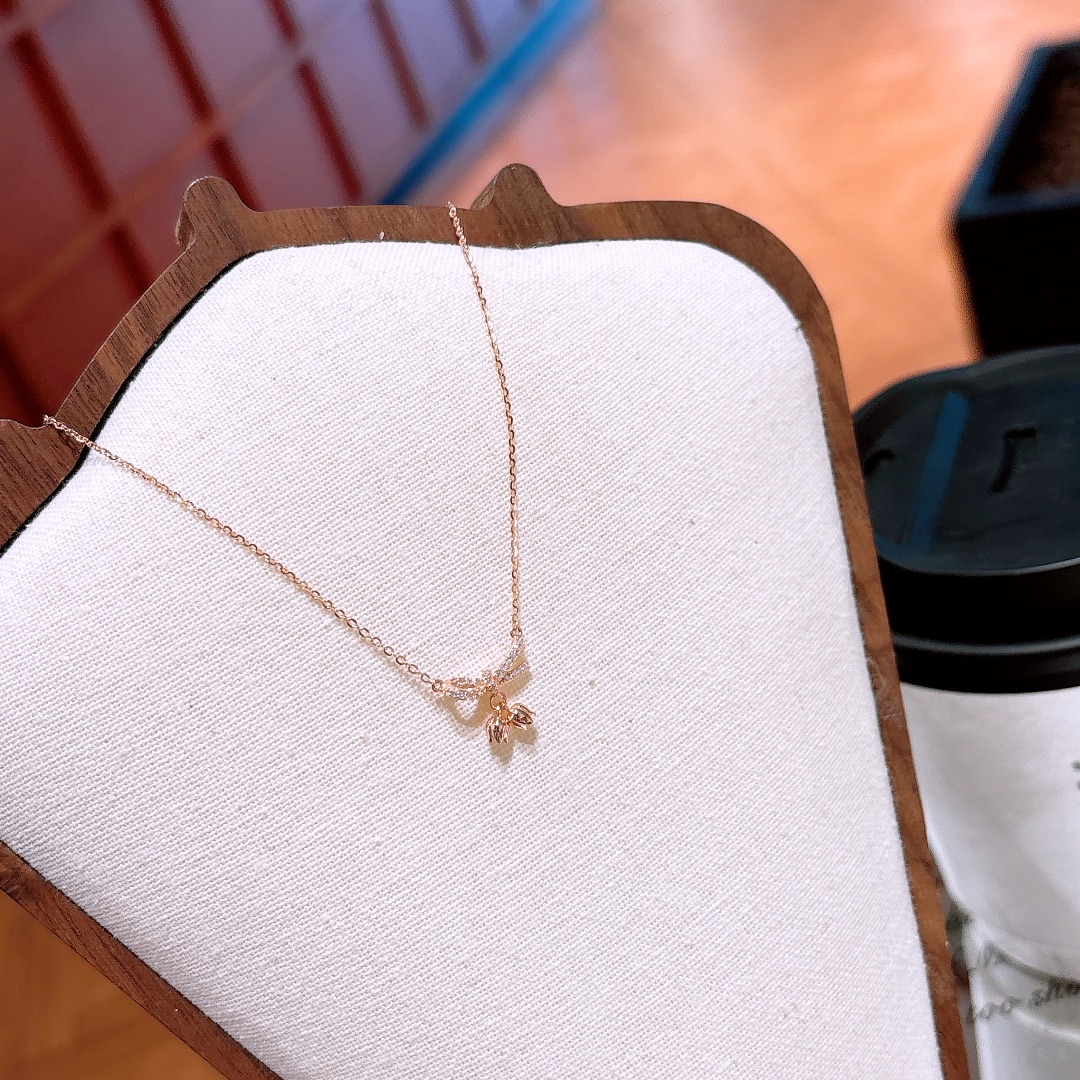 925 Silver Necklace Cute Anniversary Gold