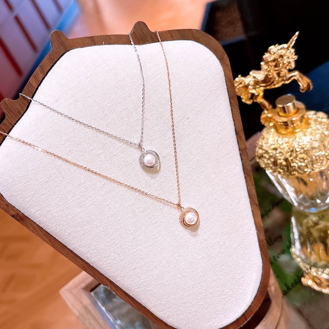 Solid Silver Earrings & Necklace Set Korean Style Father's Day Silver