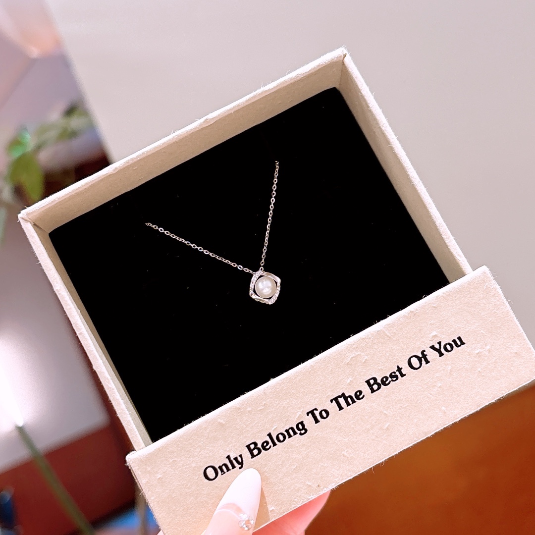 Hypoallergenic Silver Earrings & Necklace Set Minimalist Banquet Gold