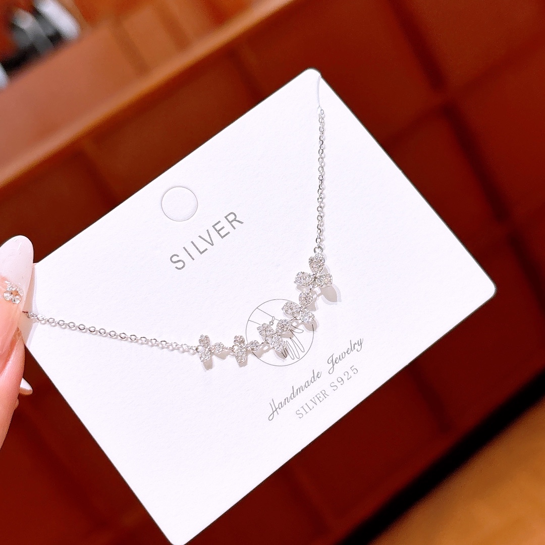 韓国風ニッケル無添加銀ブレスレットシルバー 自分へのご褒美