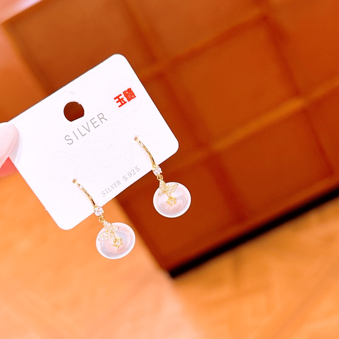 ミニマルS925スターリングシルバードロップ＆スレッドイヤリングシルバー 誕生日