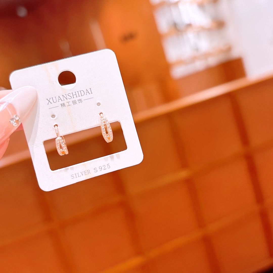 925 Silver Ear Cuffs Ultra Minimal Christmas Gold