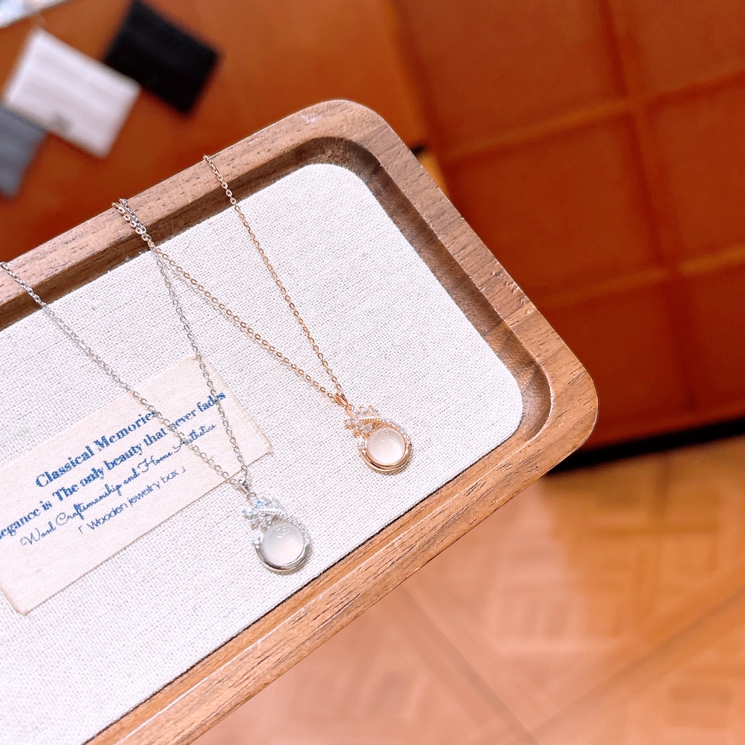 Solid Silver Necklace Delicate Wedding Registration Gold