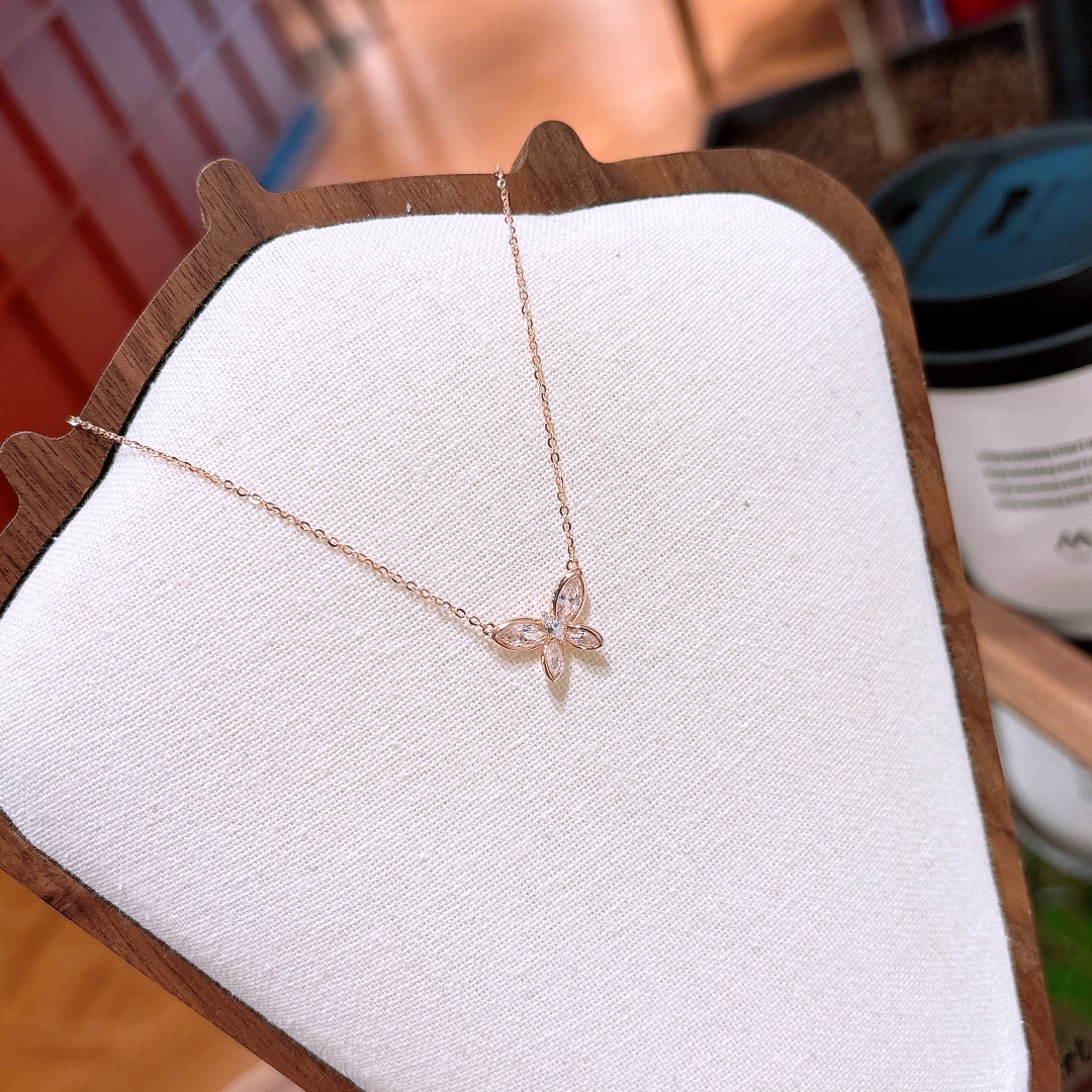 ロマンチックS925スターリングシルバーネックレスシルバー 先生の日