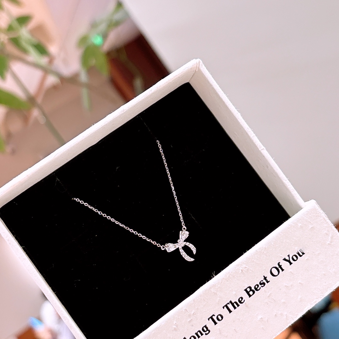 S925 Sterling Silver Necklace Cute Mother's Day Gold