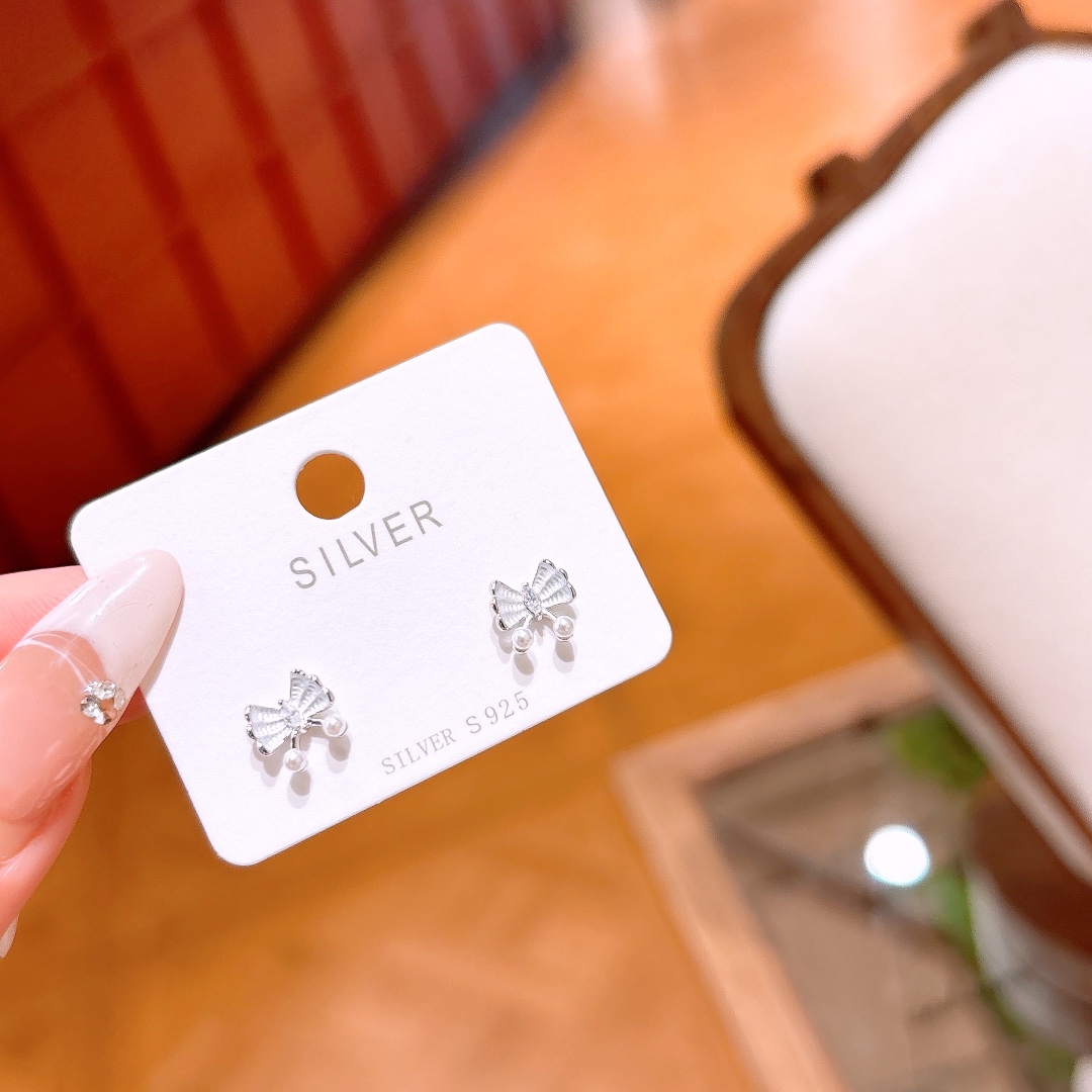 Fine Silver Earrings Romantic Bestie Gift Silver