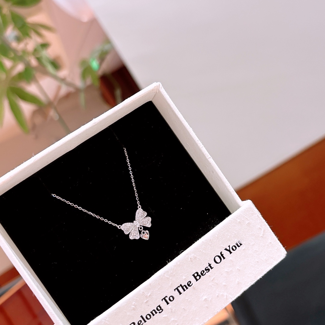 High Polish Silver Necklace French Teacher's Day Gold