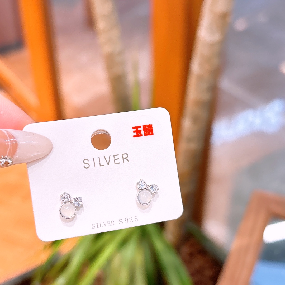 925 Silver Earrings Precision Engagement Gold