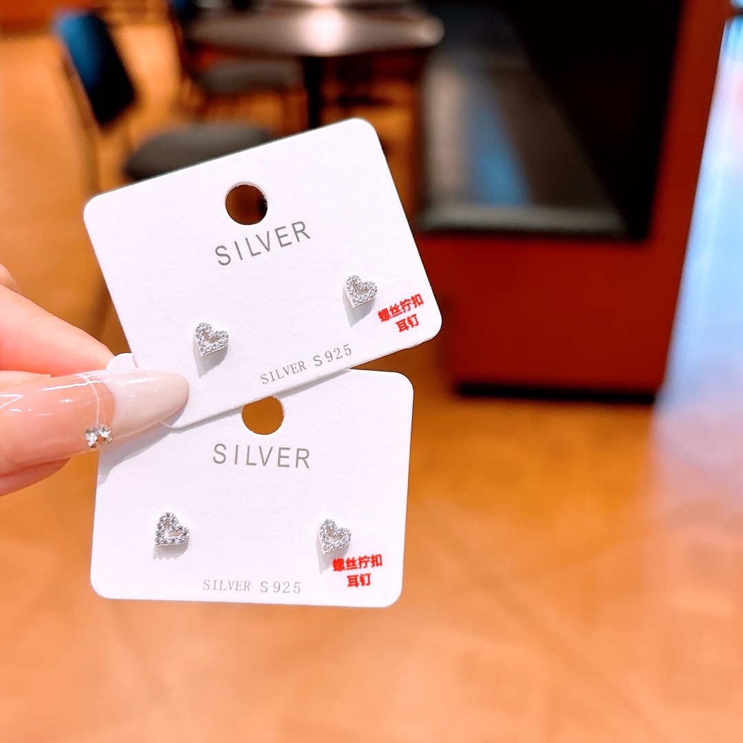 Fine Silver Screw-back Studs Soft Spring Festival Gold