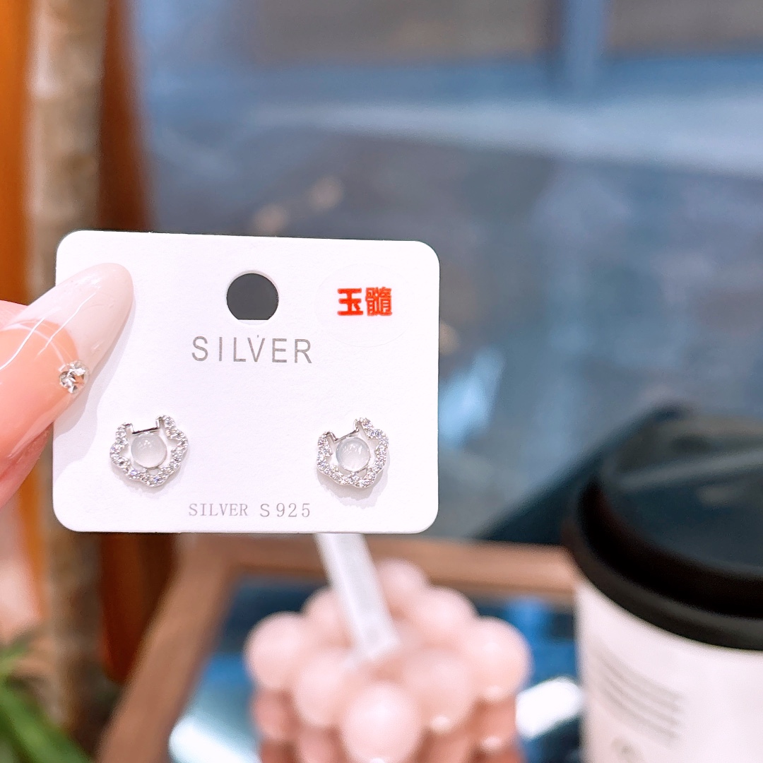 Fine Silver Earrings Chic Office Gold