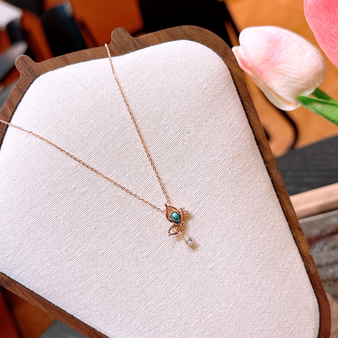 High Polish Silver Necklace Ultra Minimal Valentine's Day Gold