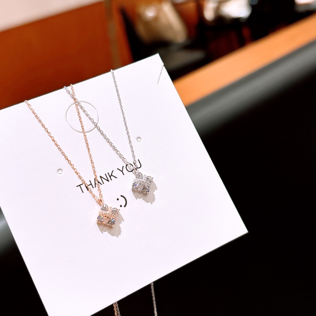 Fine Silver Necklace Ethereal Office Silver