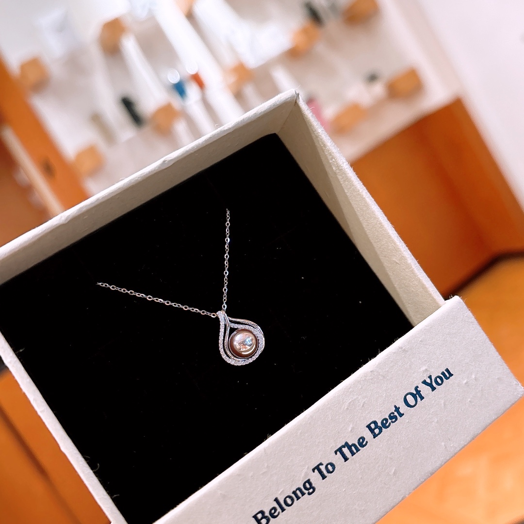 925 Silver Necklace Ins Style Graduation Gold