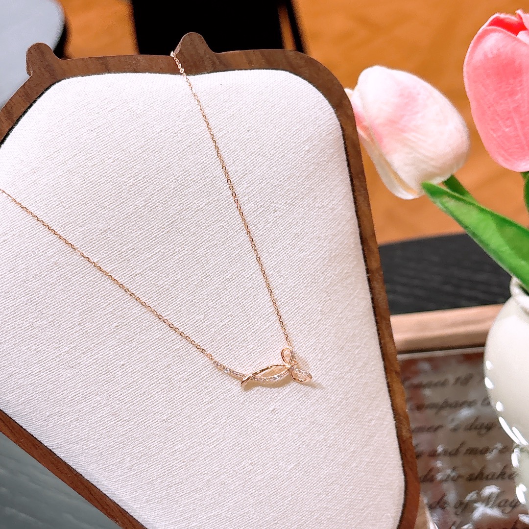 Nickel Free Silver Necklace Sweet Gift for Her Gold