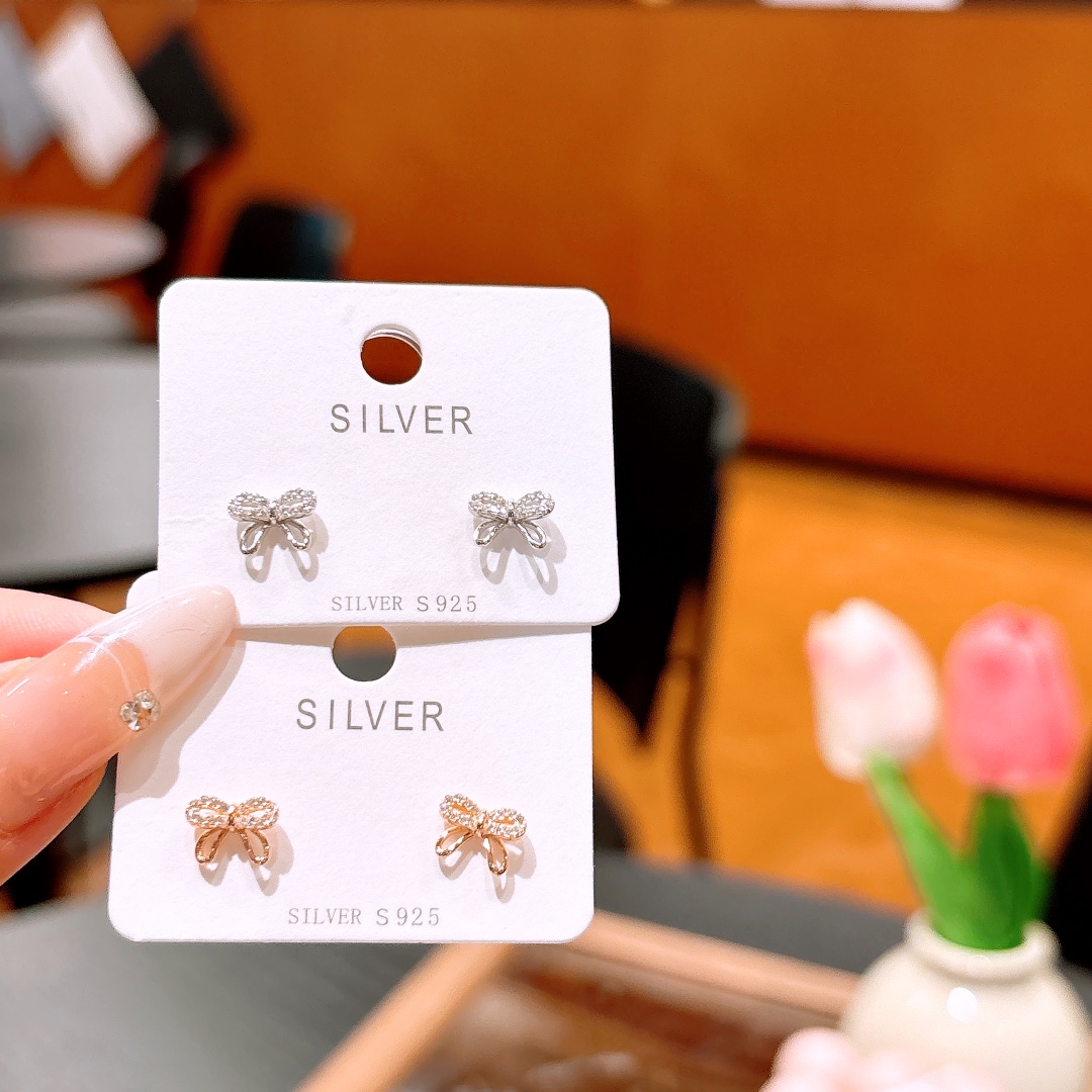 S925 Sterling Silver Earrings Premium Housewarming Gold