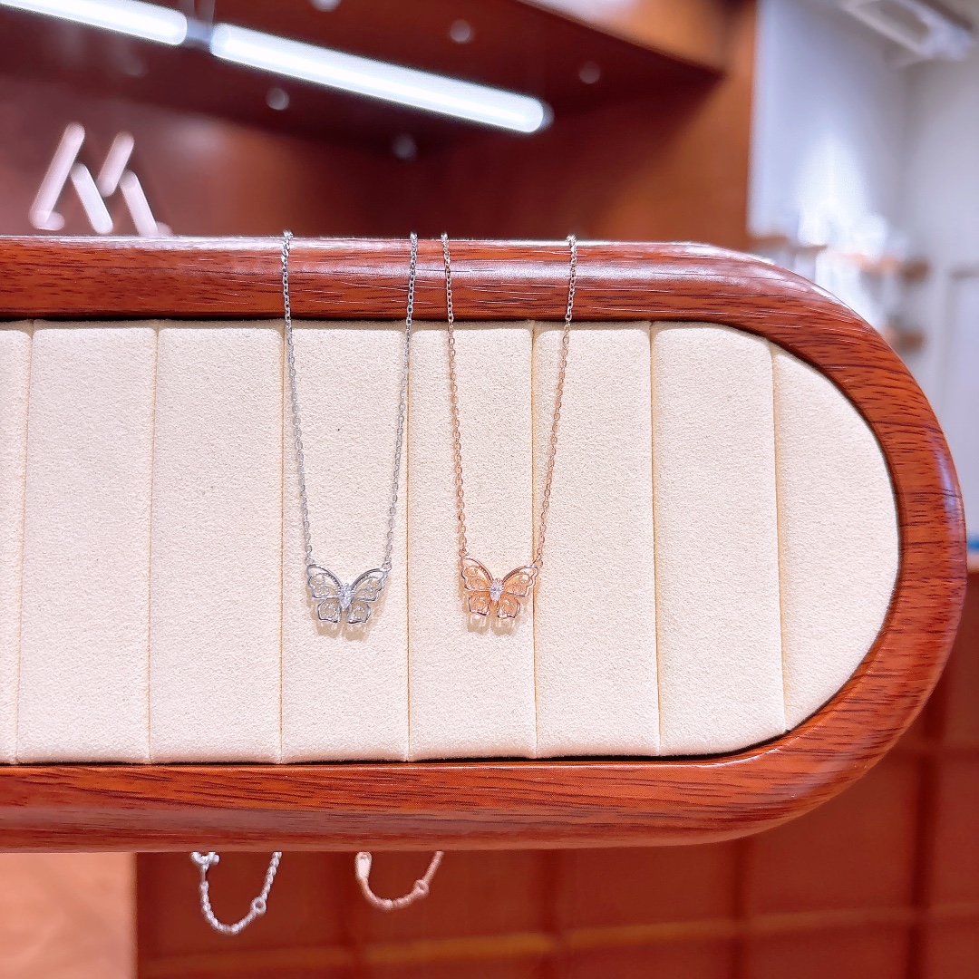 S925 Sterling Silver Necklace Vintage Teacher's Day Gold