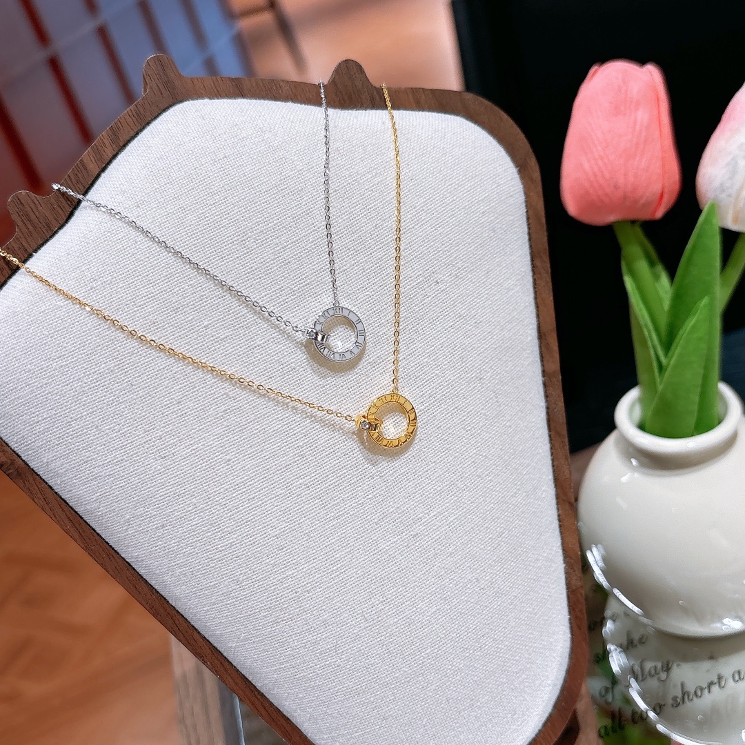 Solid Silver Necklace Playful Office Silver