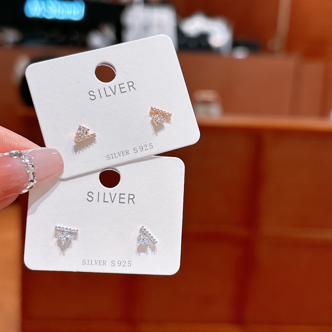 Solid Silver Earrings Soft Wedding Silver