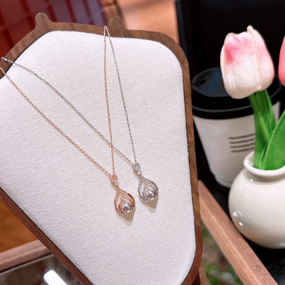 Fine Silver Necklace Girly Proposal Gold