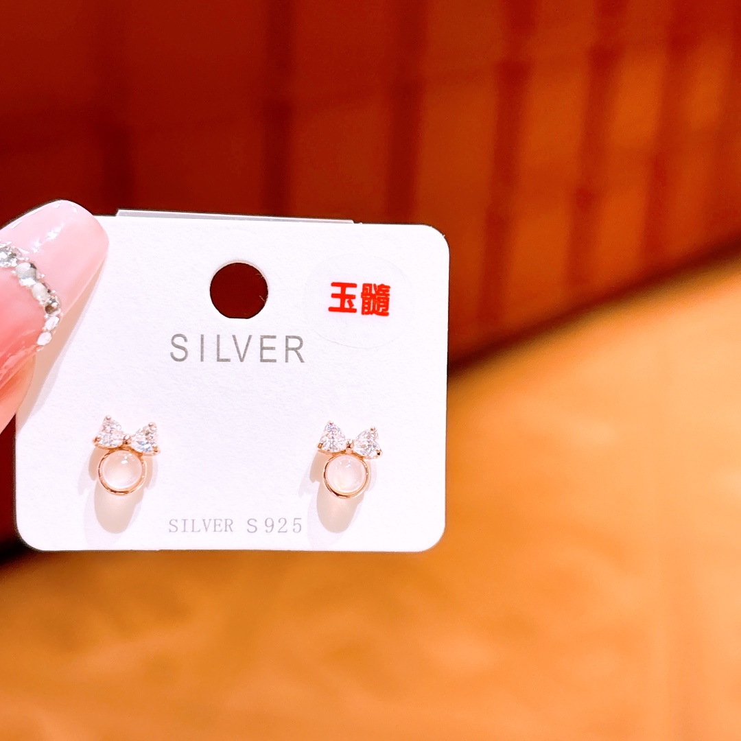 925 Silver Earrings Sweet Mother's Day Silver