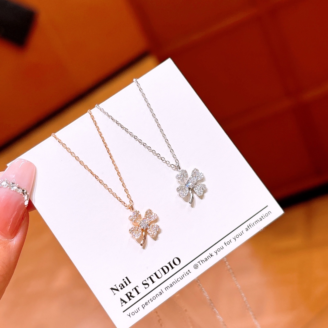 Solid Silver Necklace Light Luxury Teacher's Day Silver