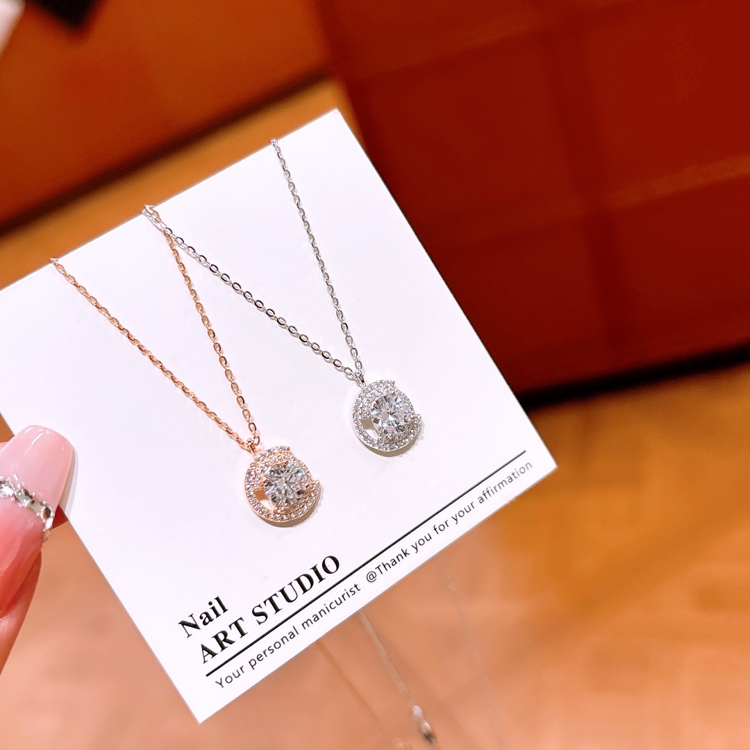 High Polish Silver Necklace Girly Wedding Registration Gold