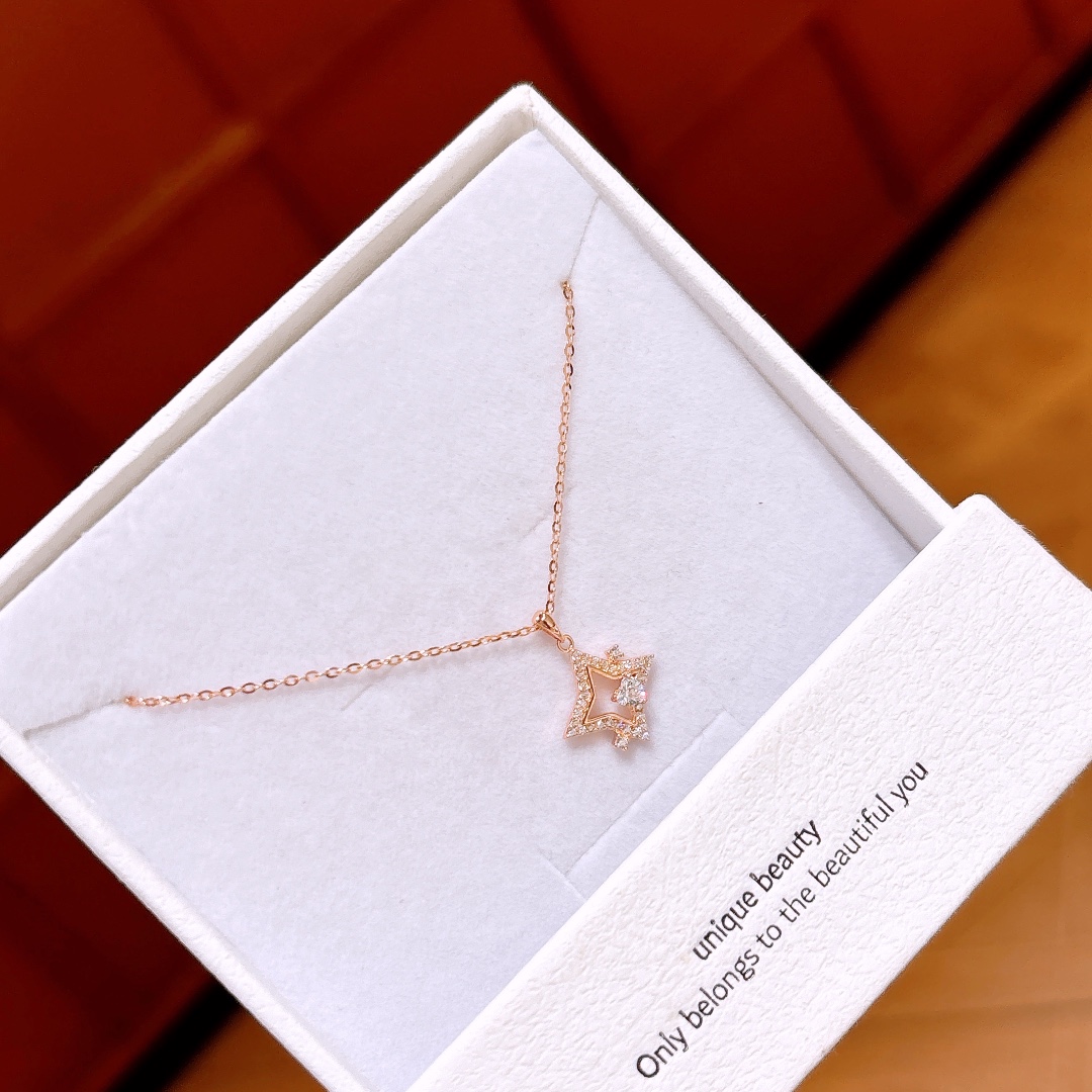 S925 Sterling Silver Necklace Ethereal Valentine's Day Silver