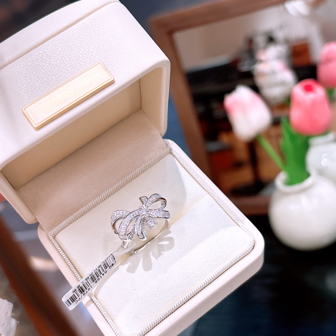 Fine Silver Moissanite Ring Fresh Banquet Silver