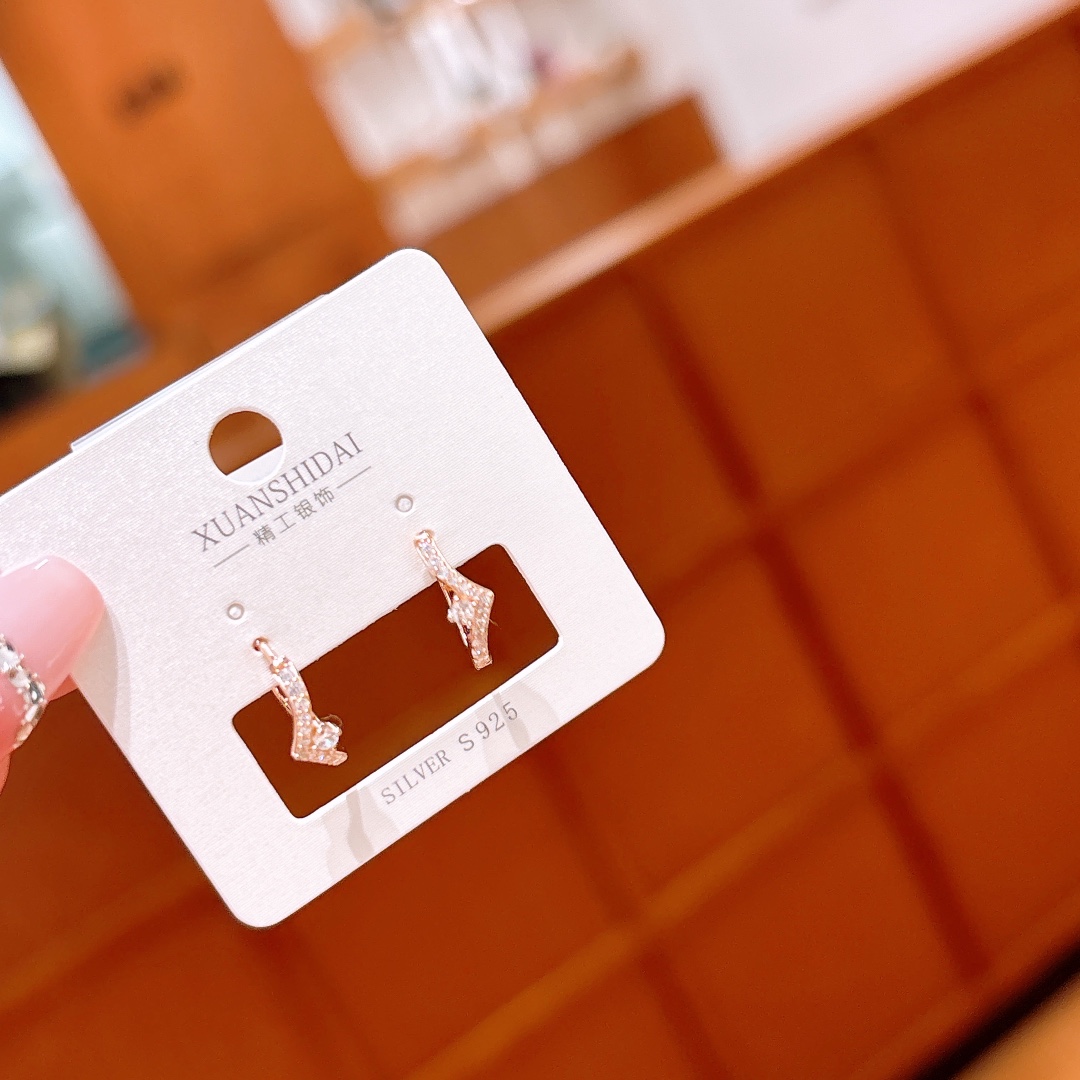 Solid Silver Ear Cuffs Vintage Wedding Registration Silver