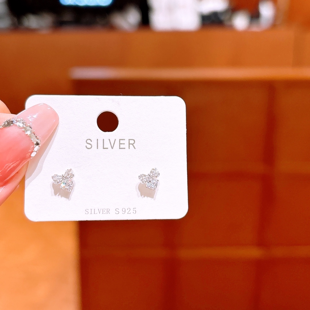 Solid Silver Earrings French Workplace Gold